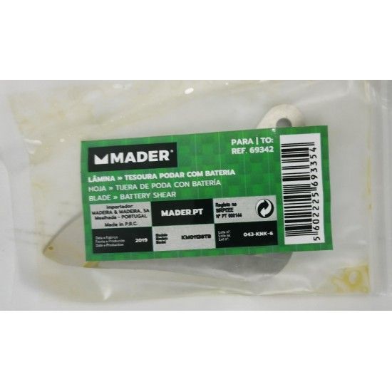 Lmina para Tesoura de Podar a Bateria 69342 ref 69335 MADER
