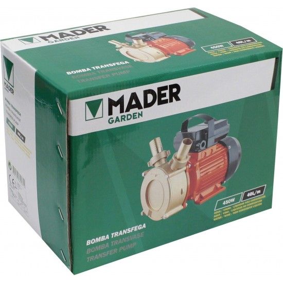 Bomba de Trasfega, 750W, 65L/min refª 69062 MADER Bomba de Trasfega, 750W, 65L/min refª 69062 MADER