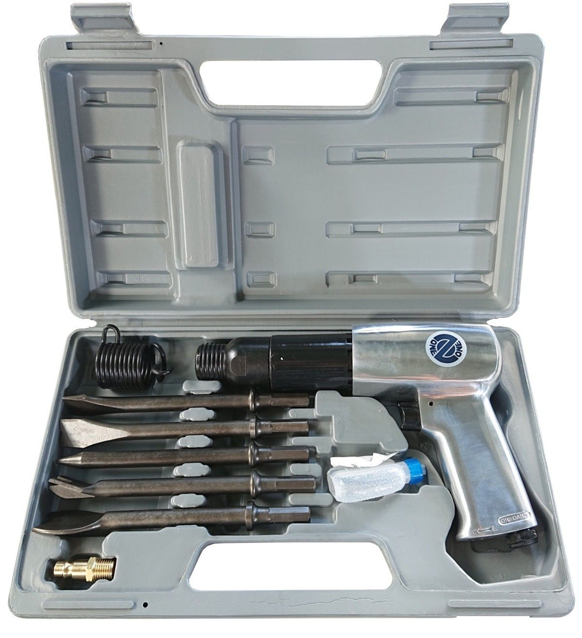 Martelo pneumático ZK112K c/5 ponteiros/cinzeis refª 677033 Powered