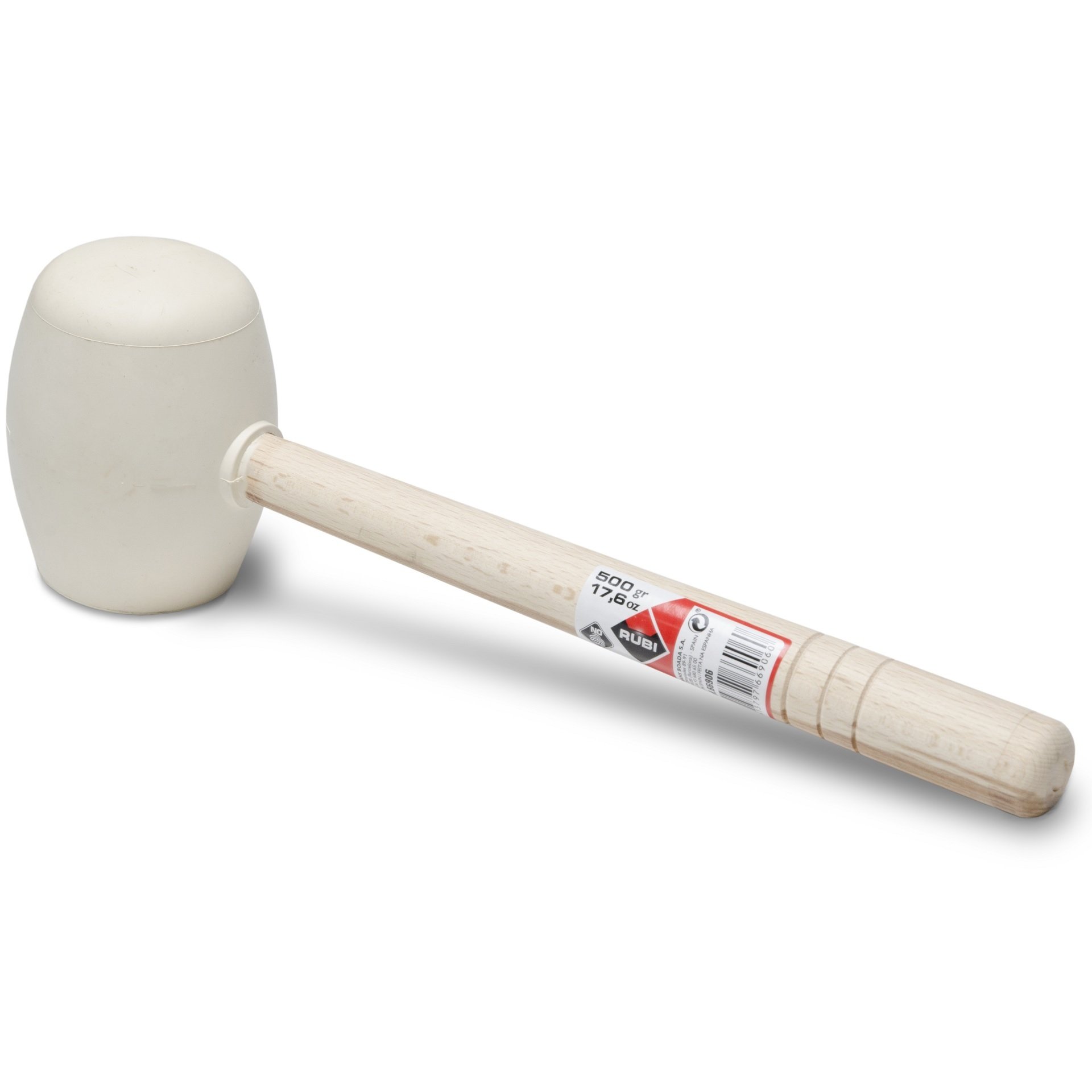 MAÇO BORRACHA BRANCA PONTA ARREDONDADA 500g REF 66906 RUBI