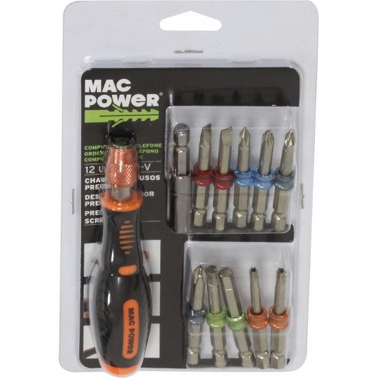 Chave Parafusos Preciso, CRV, 12Un  ref 66881 MAC POWER