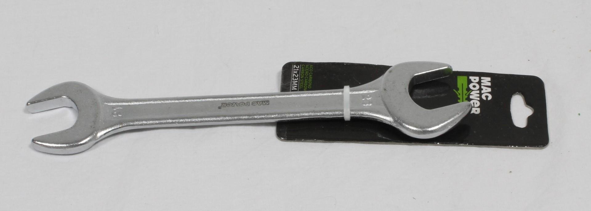 Chave de 2 Bocas, Aço Carbono, 21x23mm refª 66808 MAC POWER