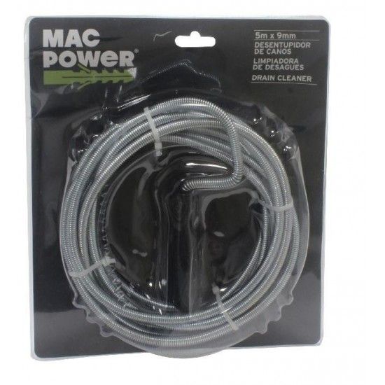 Desentupidor de Canos, 9mmx5m  ref 66670 MAC POWER
