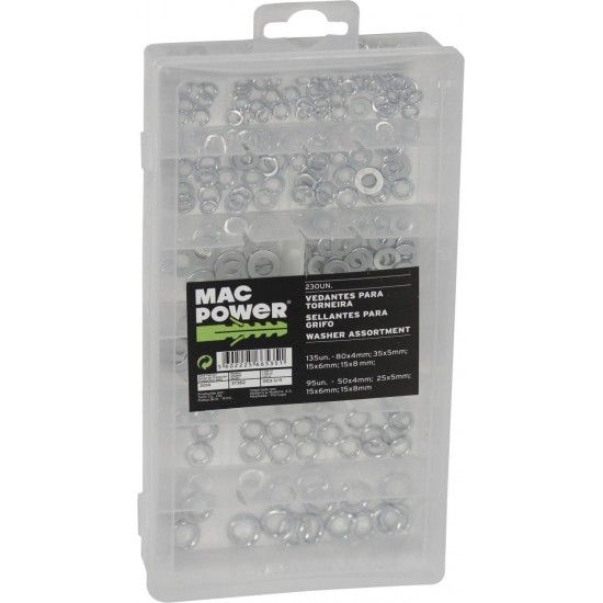 Anilhas Sortidas, 230Un  ref 66535 MAC POWER