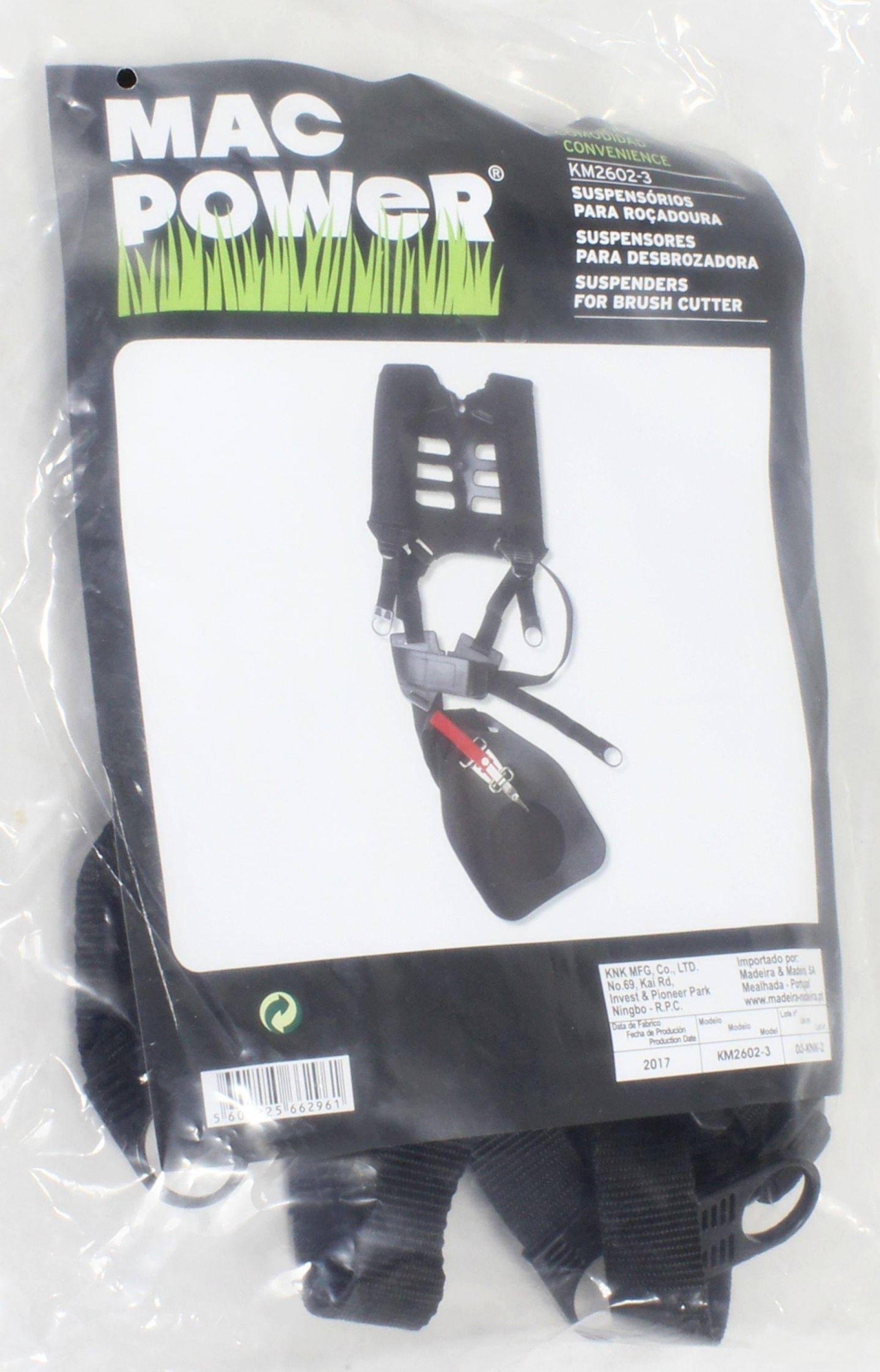 Suspensório para Roçadora, Conforto refª 66296 MAC POWER
