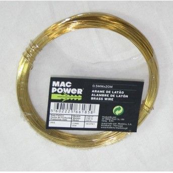 Arame, Latão, 0.5mmx20m refª 66185 SAURIUM Arame, Latão, 0.5mmx20m refª 66185 SAURIUM