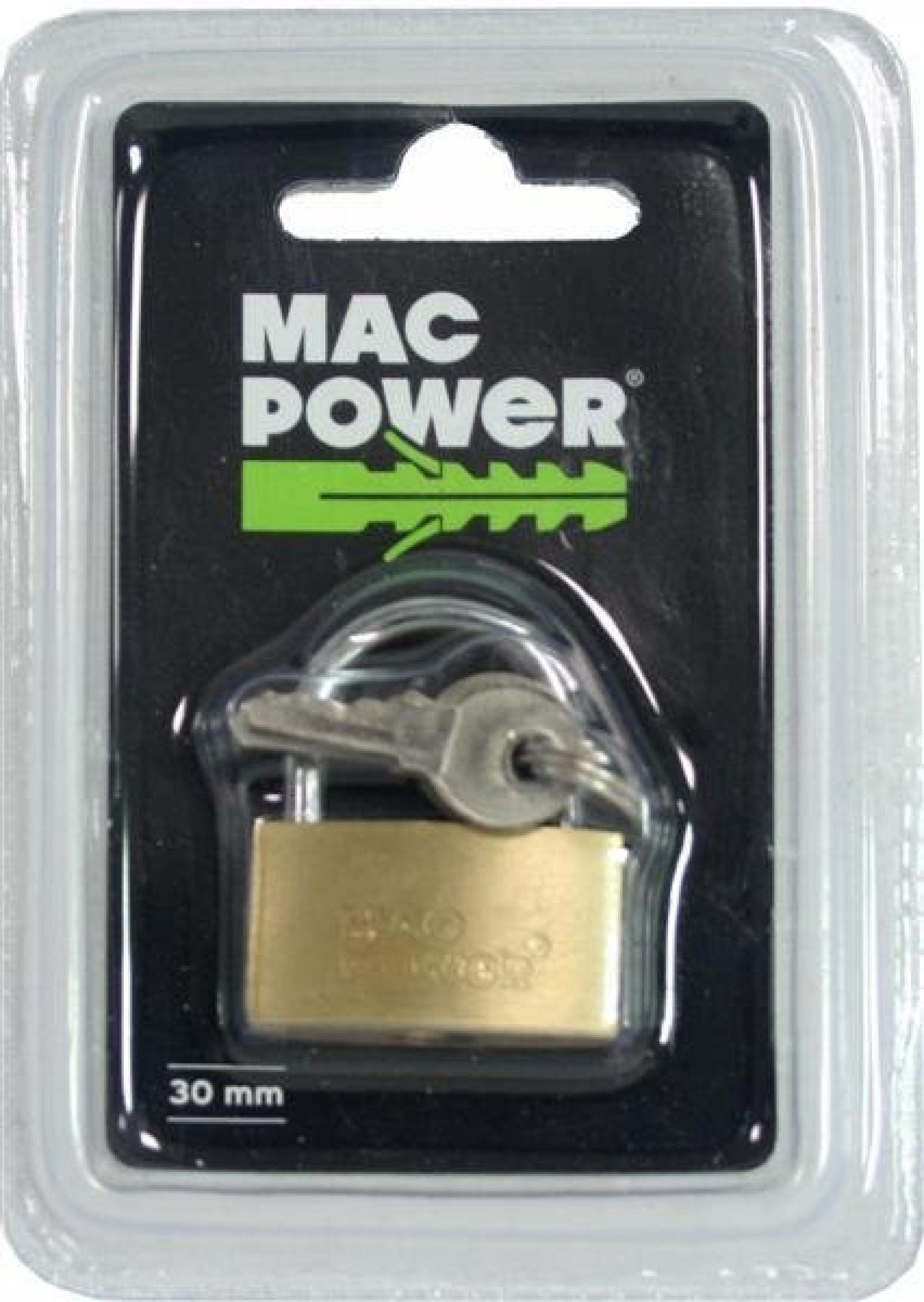 Cadeado de Latão, 30mm refª 66150 MAC POWER