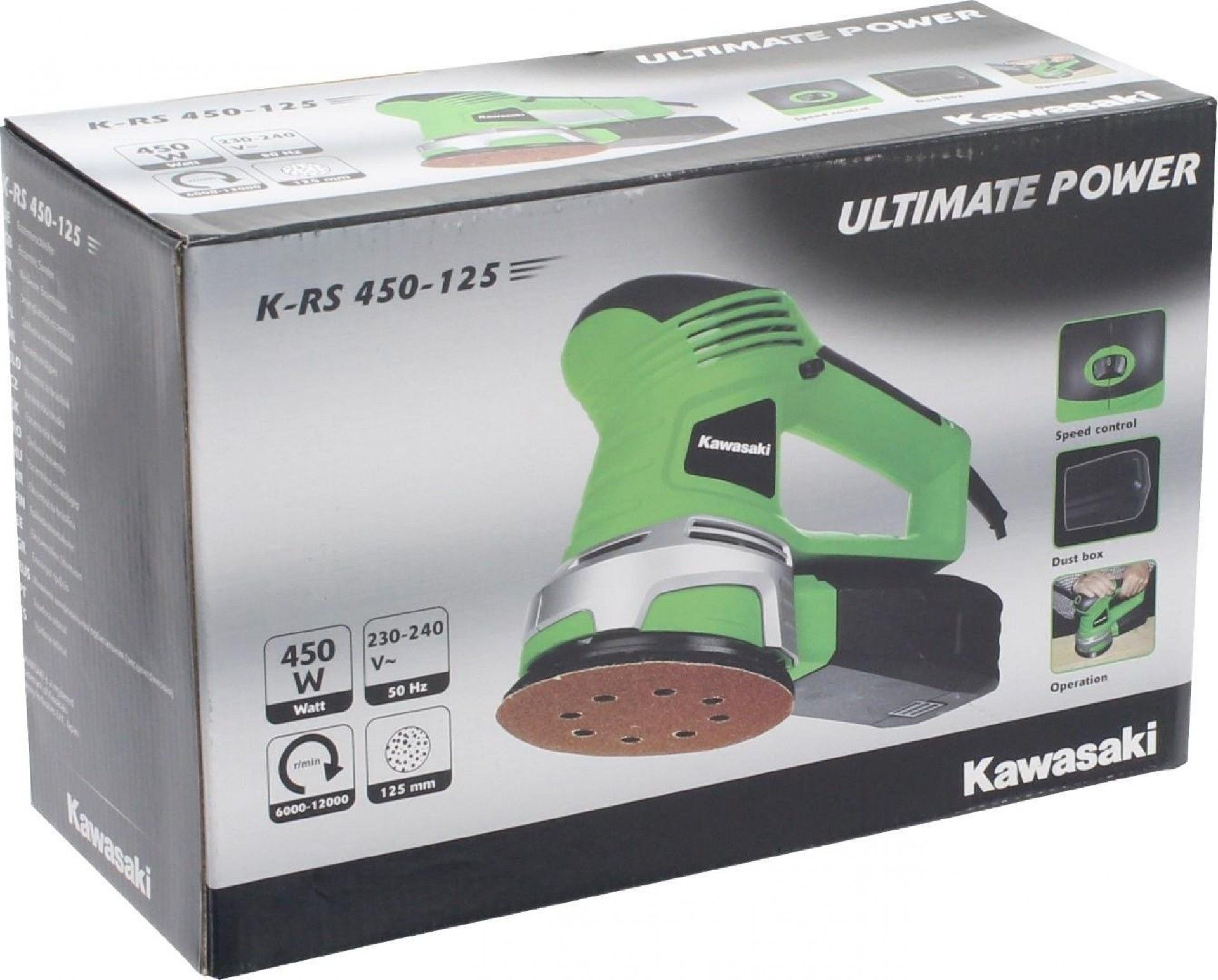 Lixadora Oscilante Rotativa - 450W refª 65959 KAWASAKI