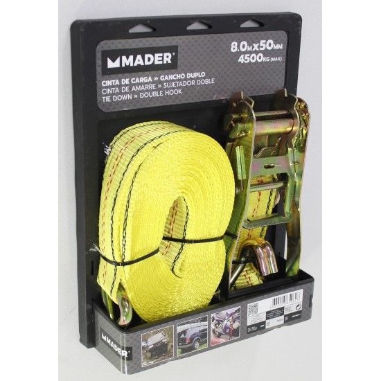 Cinta de Carga, 8mx50mm, 4500Kg refª 65062 MADER Cinta de Carga, 8mx50mm, 4500Kg refª 65062 MADER