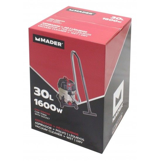 Aspirador P / Lquidos, 30L, 1600W ref 63344 (substitui 63352) MADER