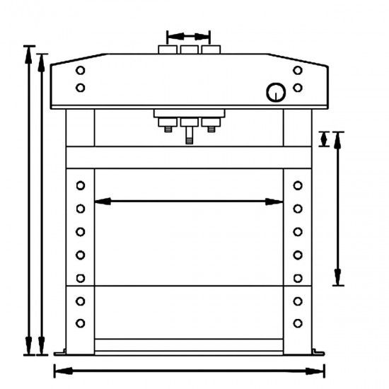Prensa hidrulica WPP 15 TE ref 6300015 UNICRAFT