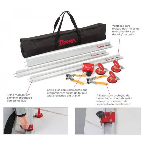 Kit corte p/grandes formatos Infinity 9pç refª 61643 Cortag Kit corte p/grandes formatos Infinity 9pç refª 61643 Cortag