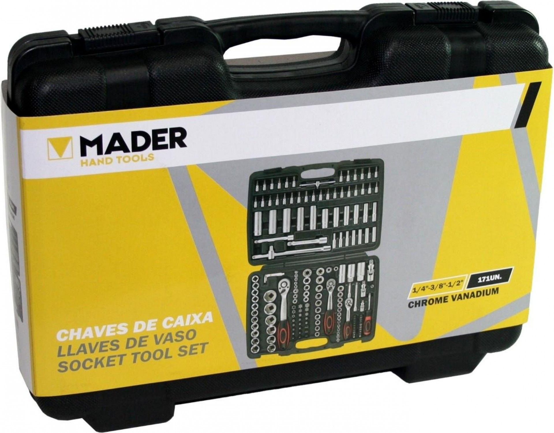 Chave De Caixa 171pc ½+3/8+¼ refª 61152 MADER