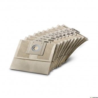 Kit 10 sacos papel ref 6.904-403.0KARCHER