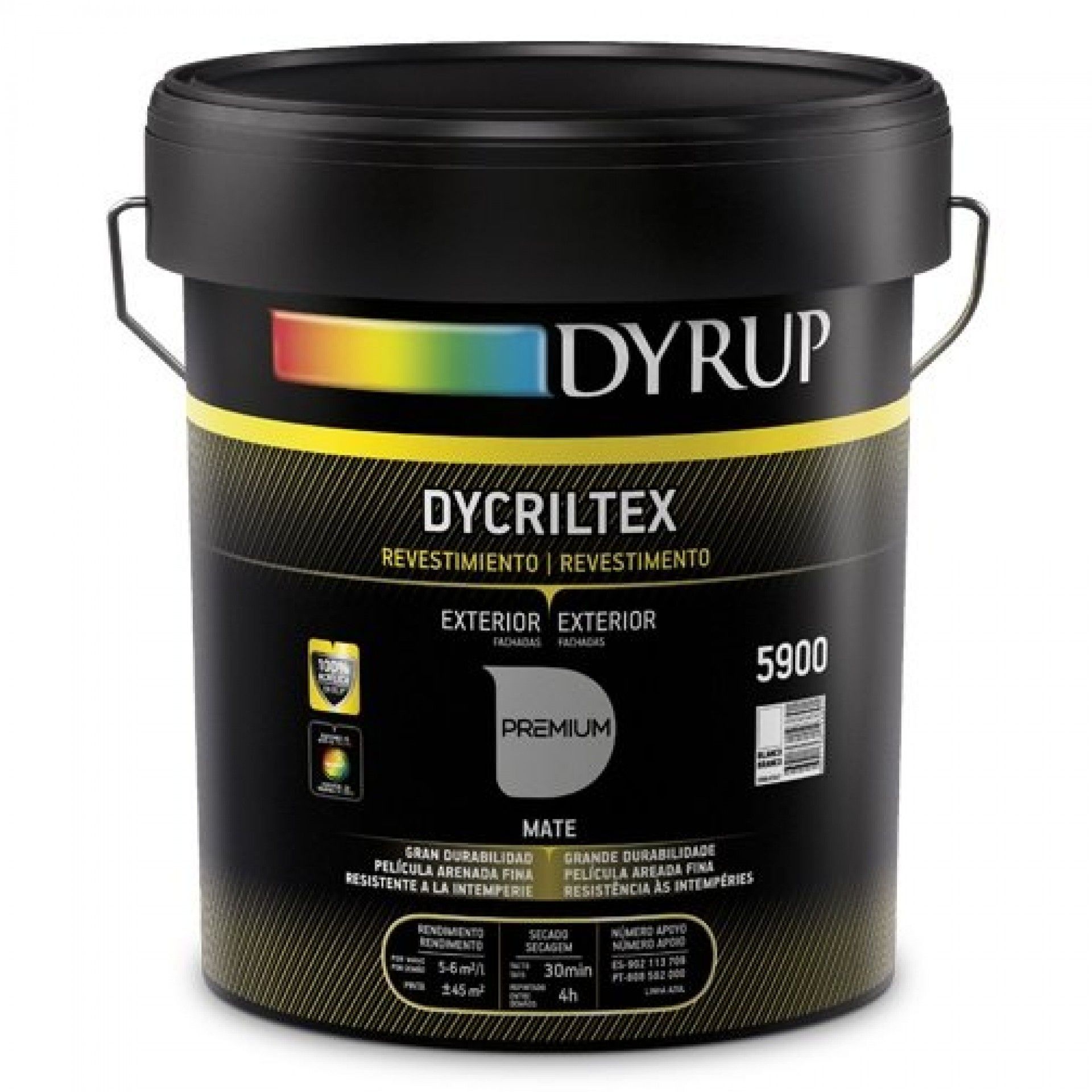 TINTA DYCRILTEX 15L BRANCO REF 5900 DYRUP