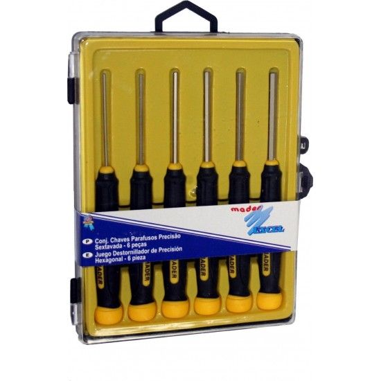Chave Parafusos de Precis�o, Sextavada, 6Un ref� 58042 MADER