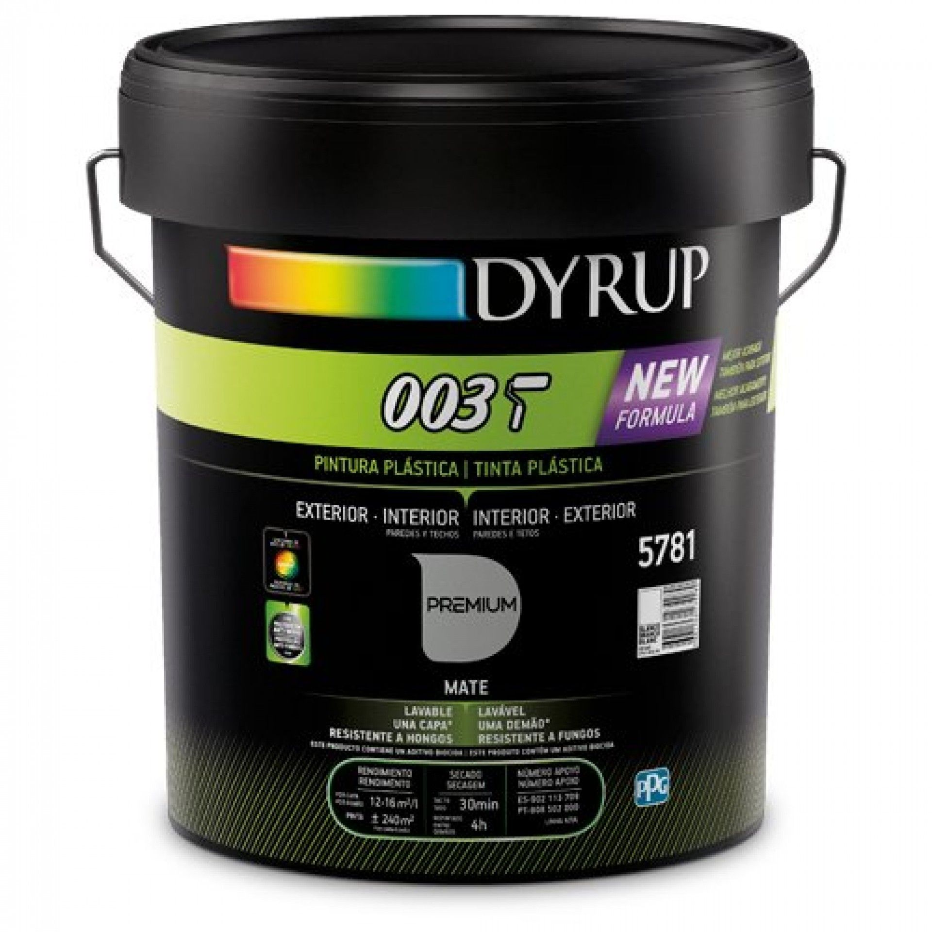 TINTA 003 BRANCO MATE 15L REF 5781-800 DYRUP