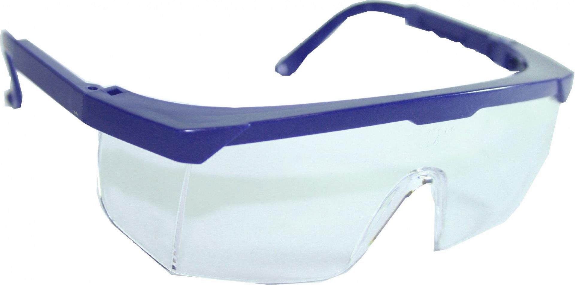 Óculos Proteção, Lente Branca, Armação Azul refª 57674 MADER
