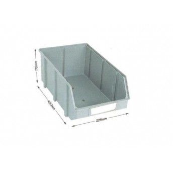 CX STOCK 400X225X170 MODELO C CINZA