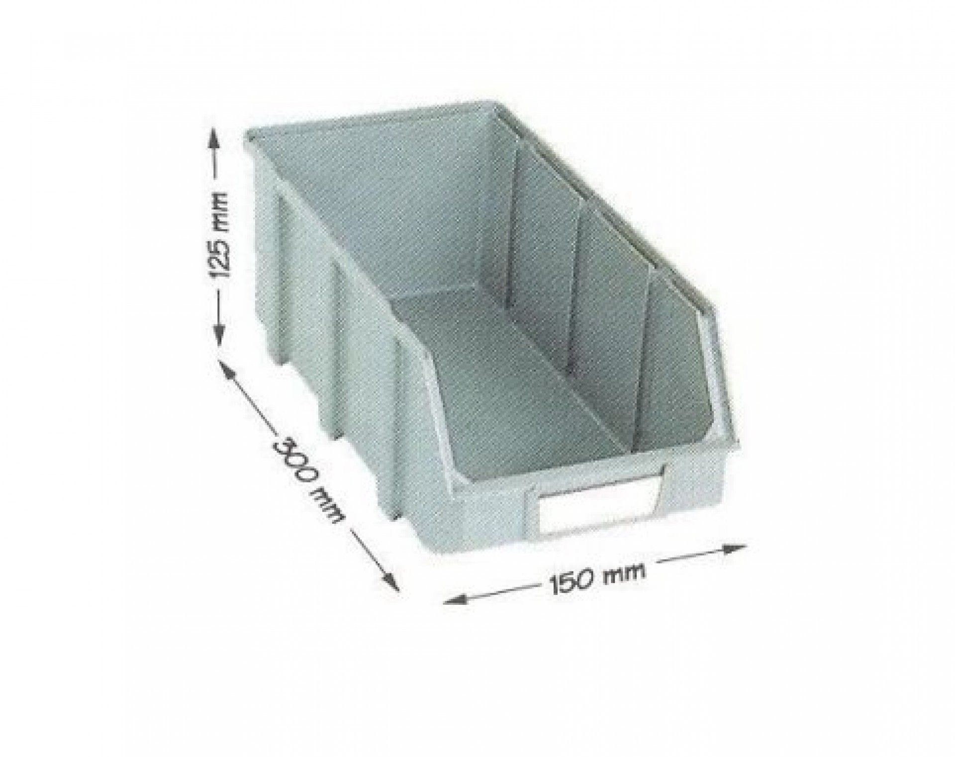 CX STOCK 300X150X125 SUC MODELO.B CINZ