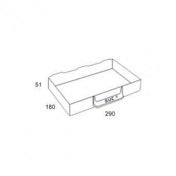 GAVETA P/CAIXA N4 180x290x51MM SUC