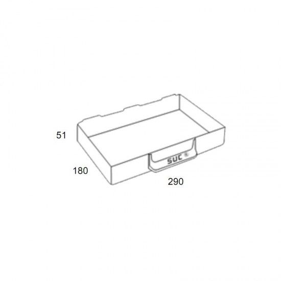 GAVETA P/CAIXA N4 180x290x51MM SUC
