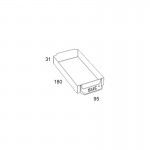 GAVETA P/CAIXA  N1 180x95x31MM SUC