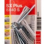 Bucha 8mm SX Plus + parafuso 40mm (10uni) refª 568122 Fischer Bucha 8mm SX Plus + parafuso 40mm (10uni) refª 568122 Fischer