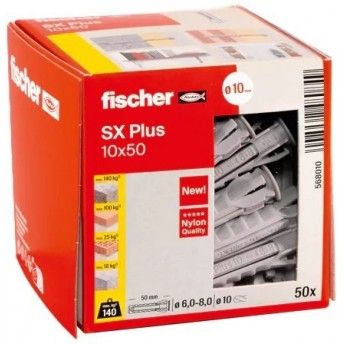 Bucha 10mm SX Plus  (50uni) ref 568010 Fischer