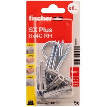 Blister Bucha SX Plus 8x40 HA + Camaro (5p) ref 567848 FISCHER