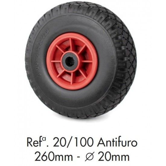 Roda Antifuro 260x20mm ref. 20/100
