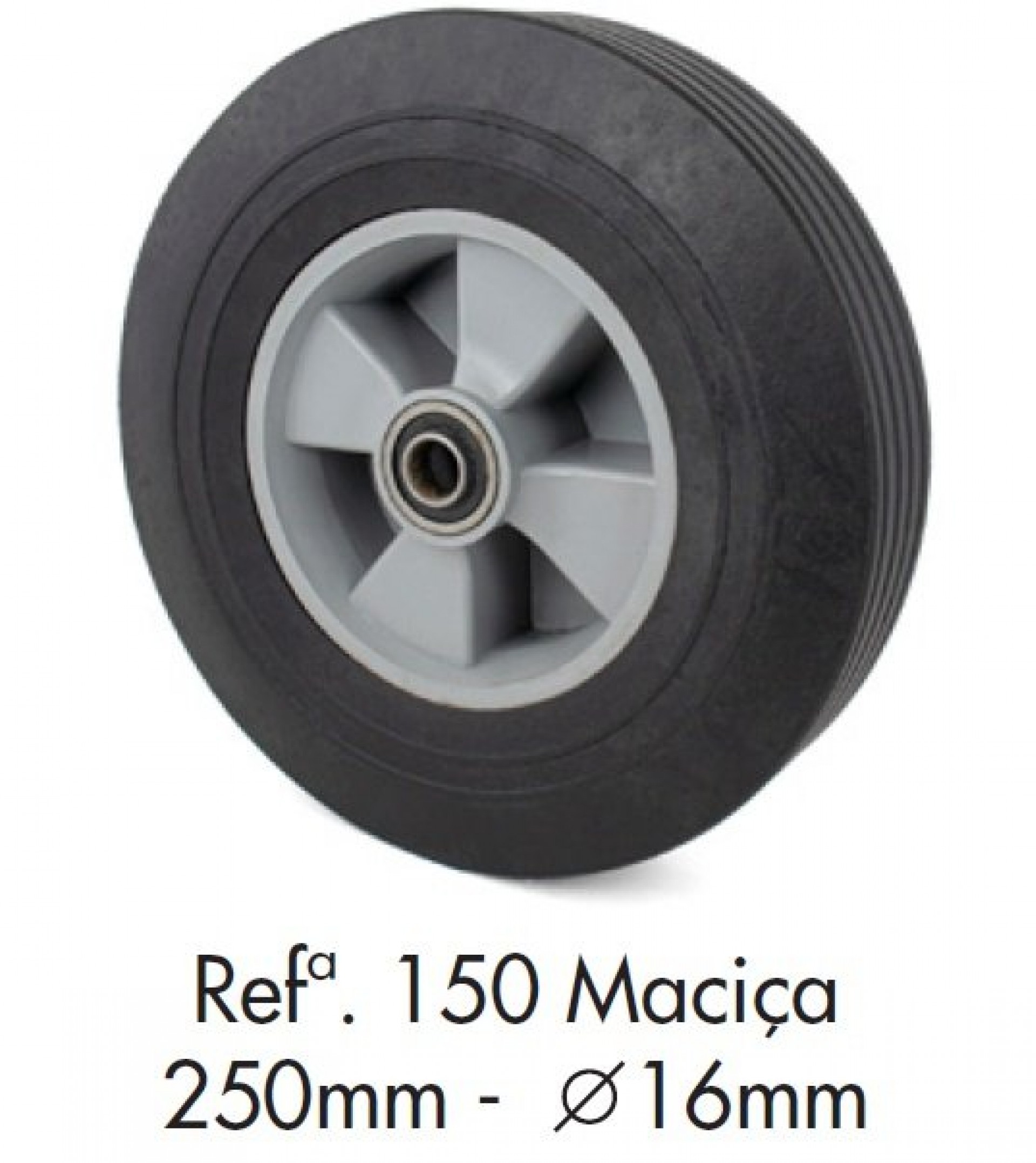 Roda maciça 250x16 refª. 150