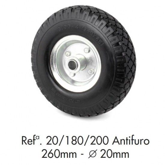 Roda Antifuro 260x20mm ref. 20/180/200