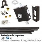 Fechadura canho cruz 10 direita c/trancas ref 792 Teicocil