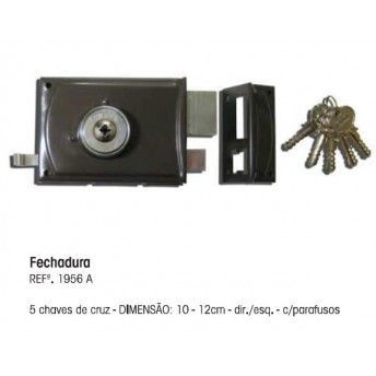 FECHADURA CRUZ 1956\A 10ESQ