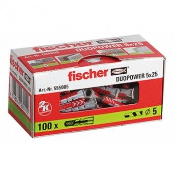 BUCHA DUOPOWER 5X25 100P REF 555005 FISCHER
