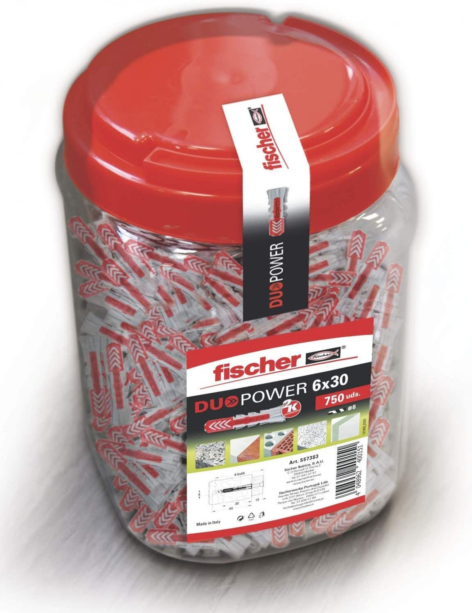 DUOPOWER 6x30 750PÇ CUBO FISCHER