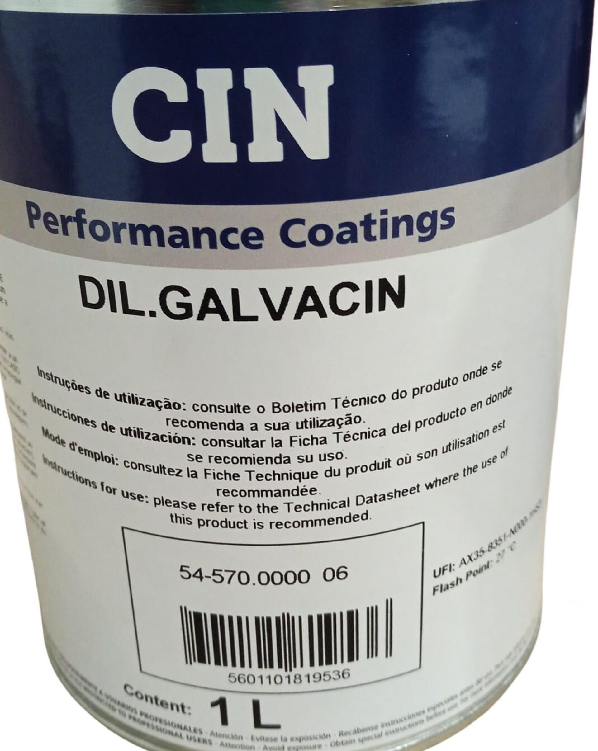 Diluente galvacin 1L refª 54-570 Cin