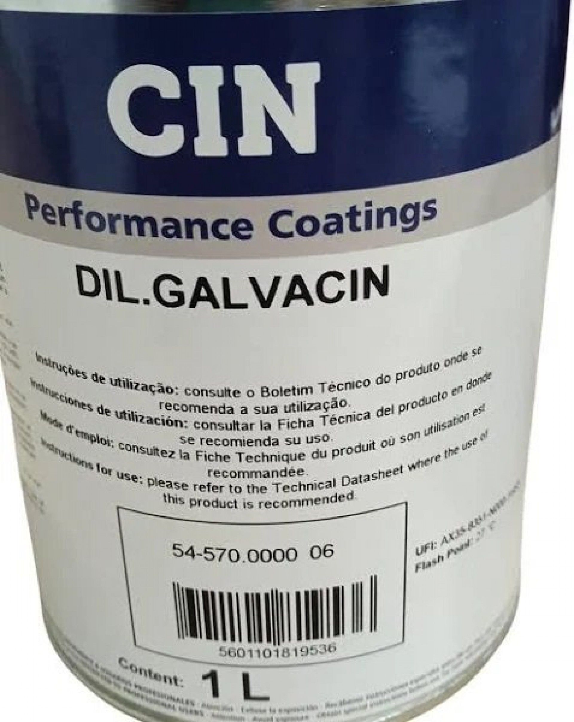 Diluente galvacin 5L refª 54-570 Cin