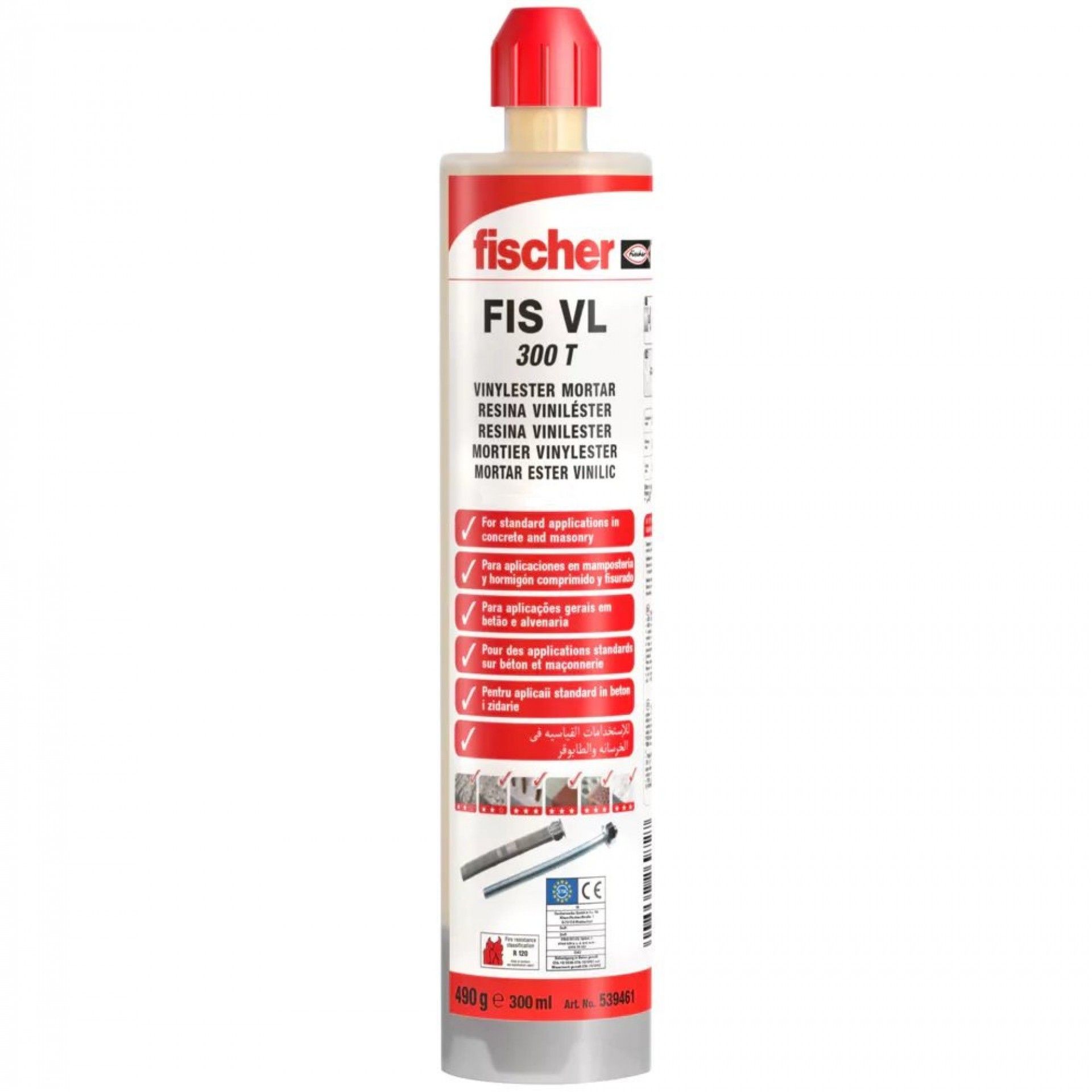Bucha química FIS VL 300 T refª 539461 FISCHER