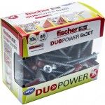 Bucha nylon DuoPower 6 x 30 S 30pç REF 536390 FISCHER Bucha nylon DuoPower 6 x 30 S 30pç REF 536390 FISCHER