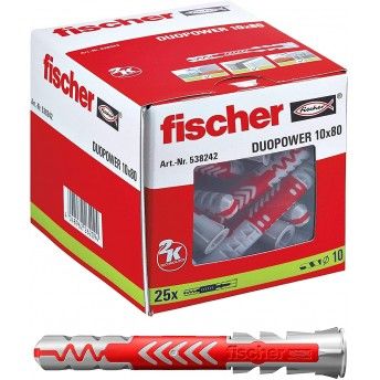 BUCHA DUOPOWER 10x80 25P REF 538242 FISCHER