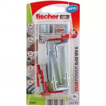 Blister DuoPower  8x40 WH K NV ref 535001 FISCHER
