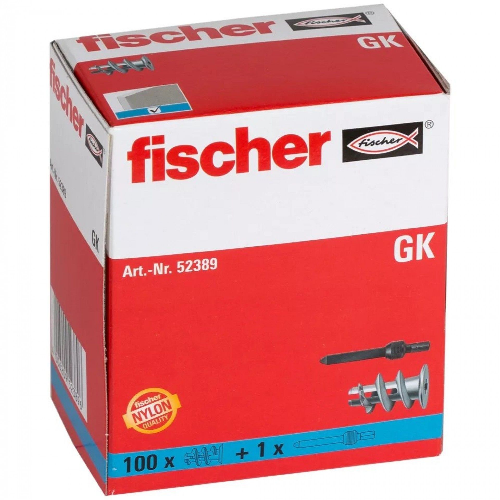 BUCHA PLADUR REF 52389 GK 100PÇ FISCHER