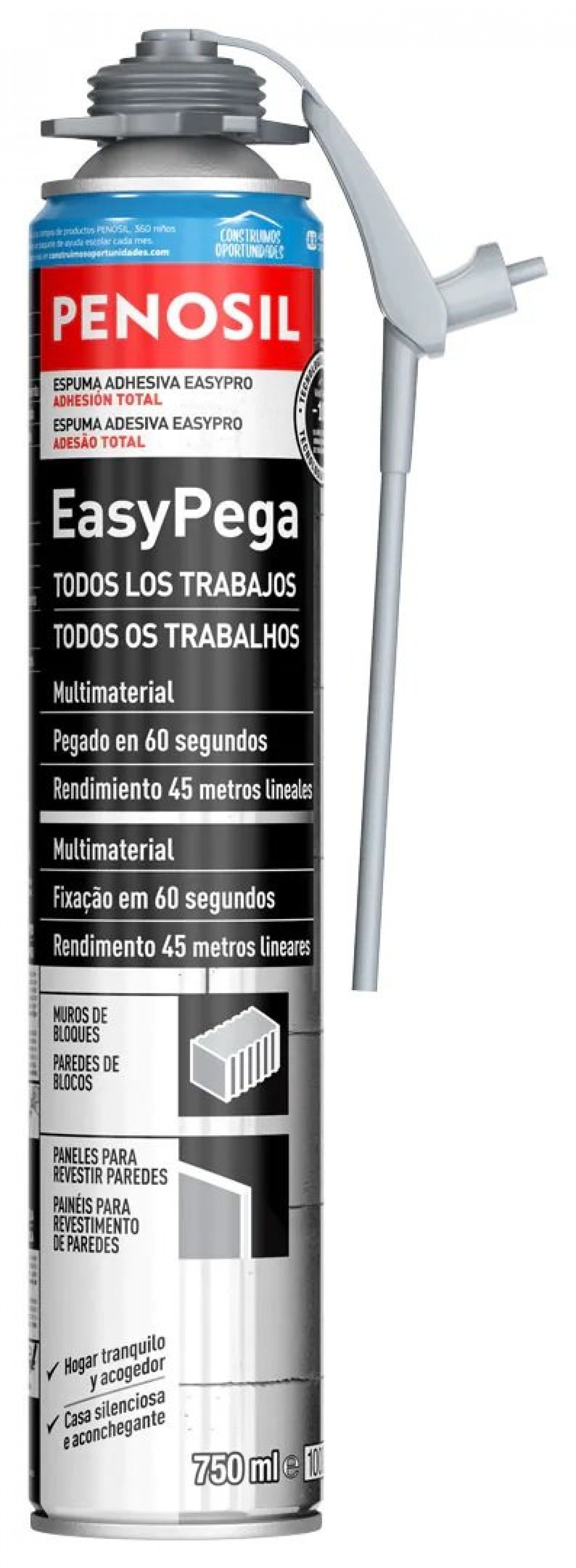 ESPUMA EASYPEGA 750ML PISTOLA PENOSIL
