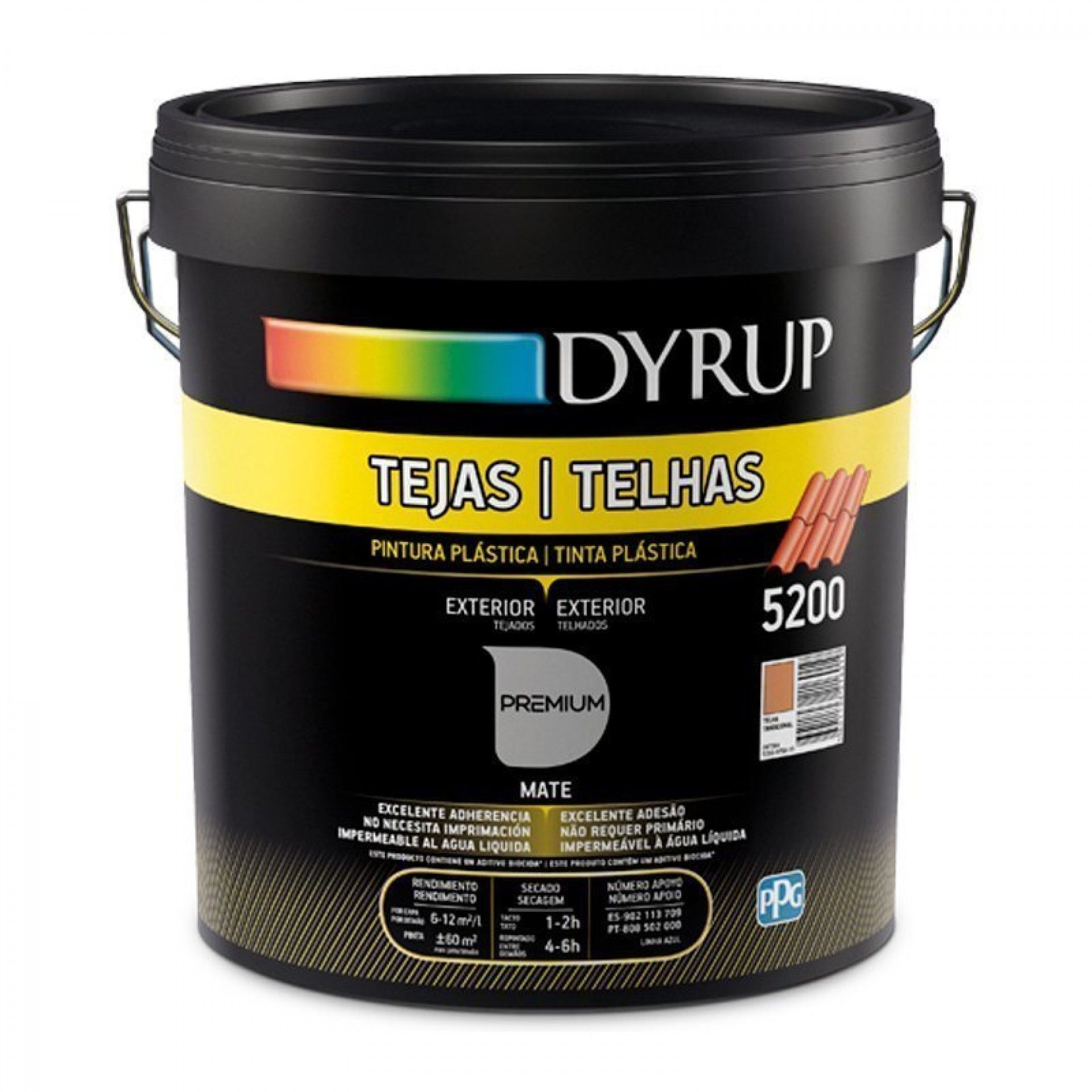 Tinta p/telhas (telha) 5L refª 5200-6768 DYRUP