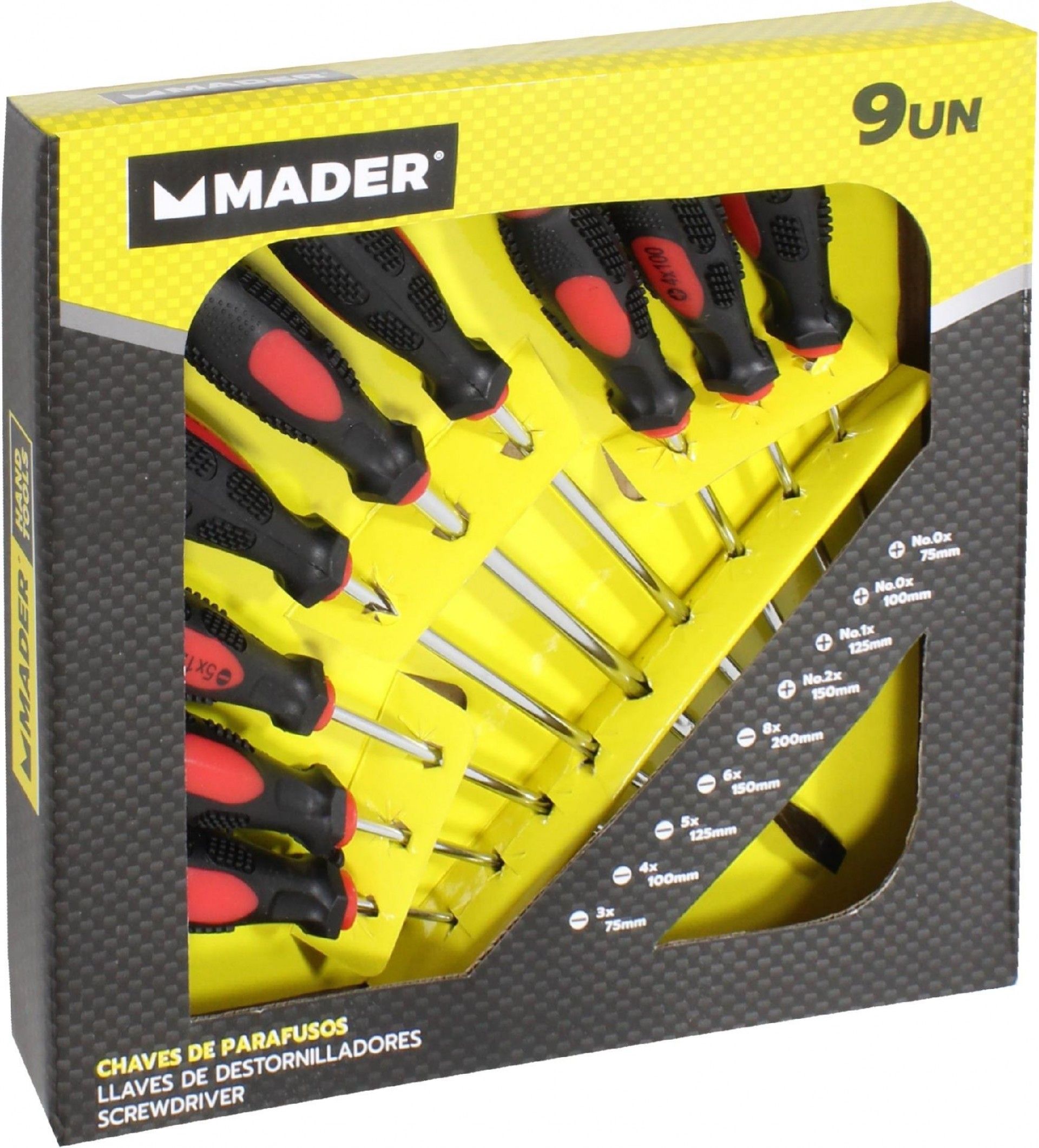 Chaves de Parafusos Sortidas, 9Un refª 52134 MADER