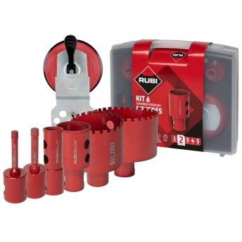 Kit 6 brocas Drygres Premium ref 51929 RUBI