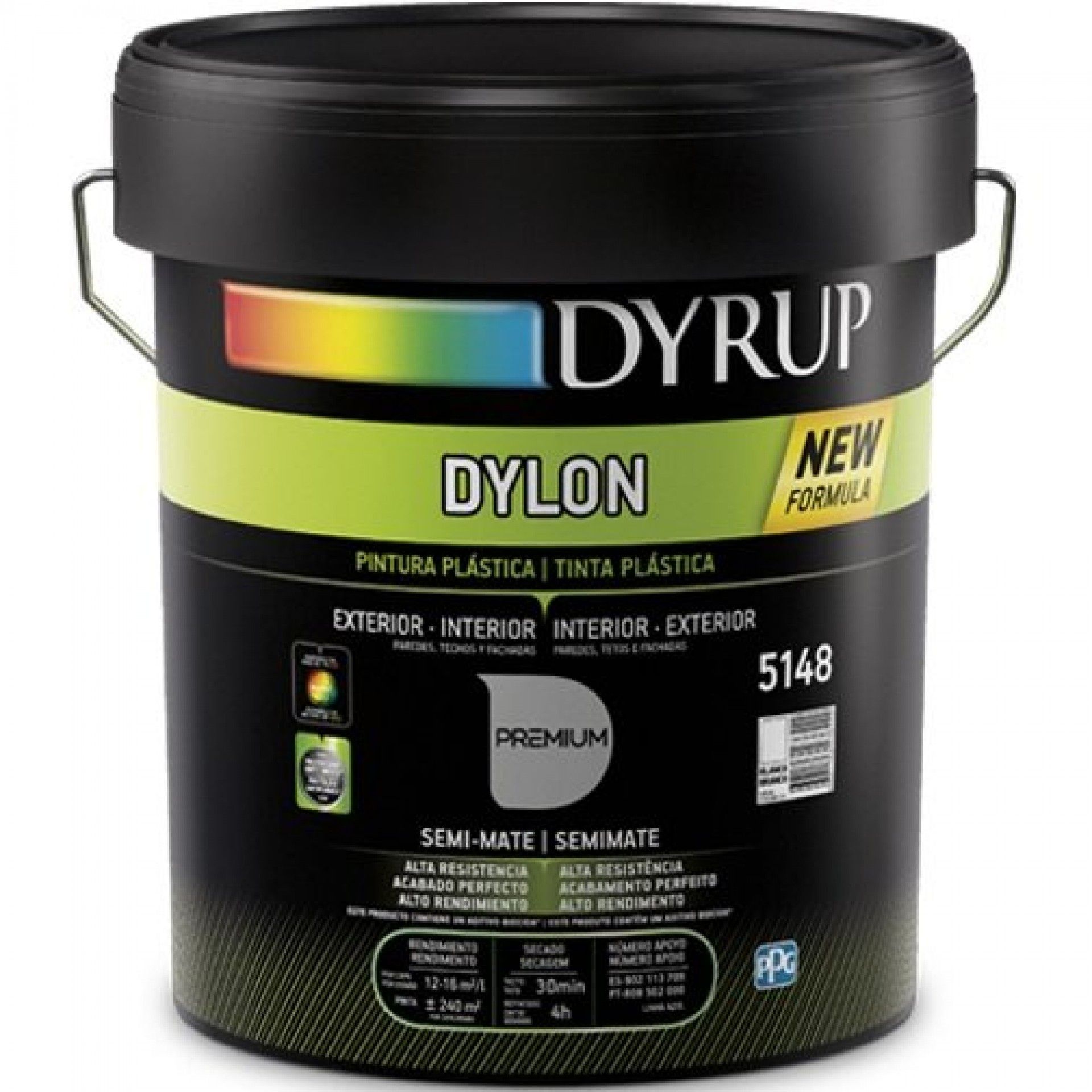 TINTA DYLON BRANCO SEMI-MATE 15L REF 5148-800 DYRUP