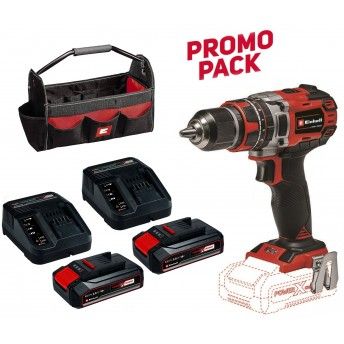 Aparafusadora TP-CD 18/50 Li Brushless + (2) x starter kit 2.5Ah + mala ref 5120233036 EINHELL